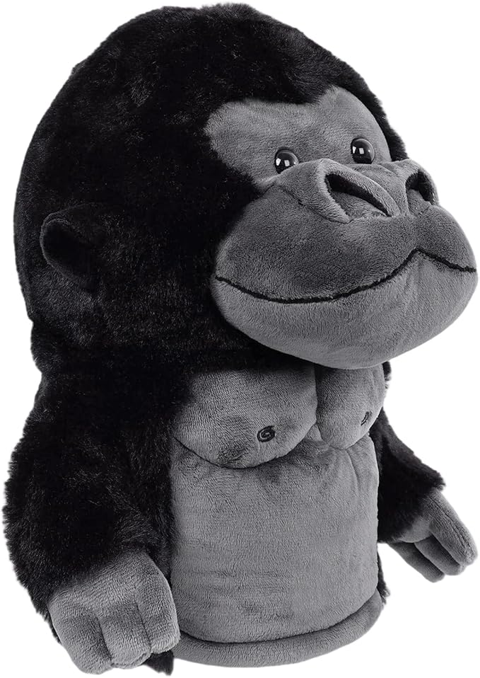 Driver Headcover Funny Golf Headcover Animal Golf Club Head Covers Gorilla Alces Moose Mammoth Design Black Plush Golfing Gifts for Men Women Golfer Fits up to 460CC Driver Head
