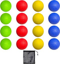 Foam Golf Practice Balls 16 or 54 Pack Soft Limited Flight Golf Balls, Perfect for Indoor and Backyard Swing Practice!…