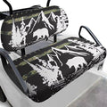 Golf Cart Seat Covers, Universal Fit & Nonskid Bottom Fits for Club Car 2 Person Seats Golf Carts
