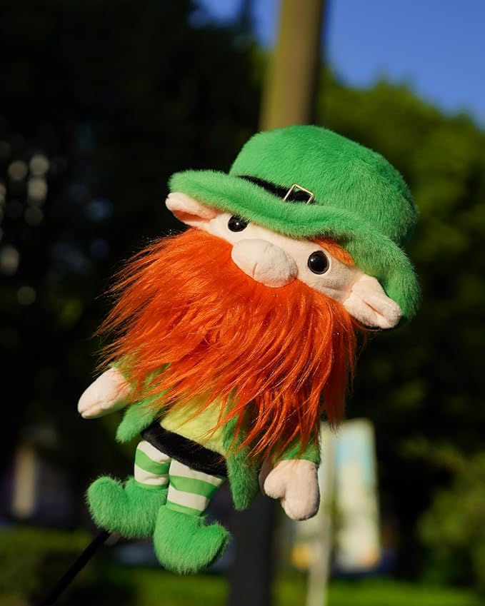 Big Teeth Funny Plush Driver Headcover Animal, Groundhog Gopher Penguin Driver Head Cover for 460cc Club, Sloth Leprechaun Crocodile Golf Head Covers for Woods and Driver Protector