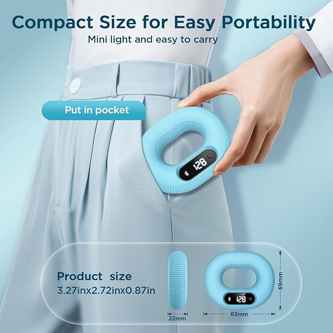 Smart Grip Trainer, Supports Multiple Game Interaction and HID Mode Video Browsing,Hand Gripper for Fitness, Stress Relief and Rehabilitation Training, Hand Exerciser
