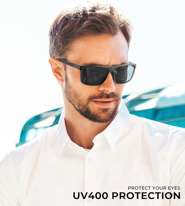 KALIYADI Polarized Sunglasses for Men and Women, Mens Sun Glasses with UV Protection for Driving Fishing Golf (3 Packs)