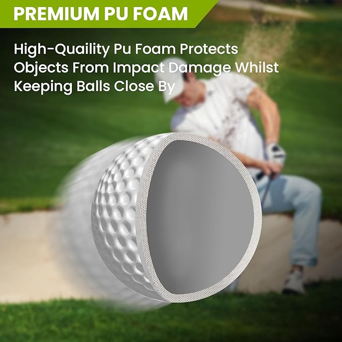 FINGER TEN Golf Practice Balls Foam Colored Value 12 24 50 Pack, Lightweight Golf Ball Limited Flight for Indoor Outdoor Driving Range Backyard Training Safe Practice Good Value