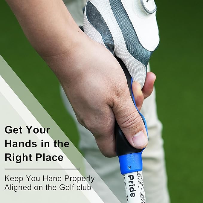 Golf Grip Trainer, Right or Left Handed Golf Training Aid for All Levels of Golfers - Fix Hand Position & Grasp, Master Correct Grip Posture, Golf Accessories