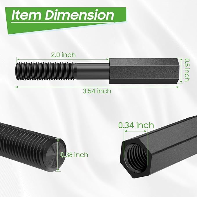 10L0L Golf Cart Shock Absorber Extension Rod for EZGO Club Car with Lifts Kit or Other Modifications to Raise The Body,Compatible with Front Rear Shock Absorbers 70928-G01, 76418-G01, 70630-G01