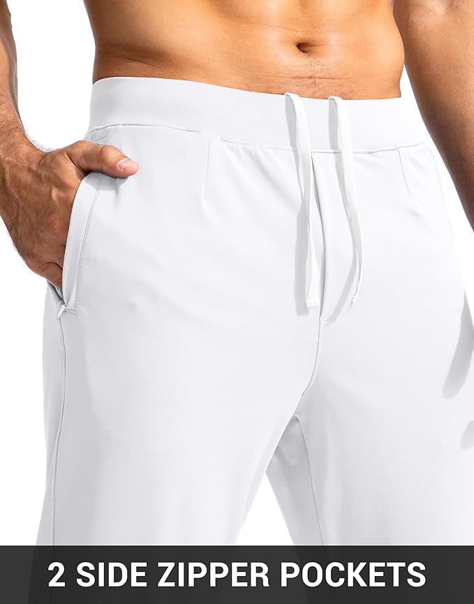 G Gradual Men's Golf Joggers Pants with Zipper Pockets Stretch Sweatpants Slim Fit Track Pants Joggers for Men Work Running