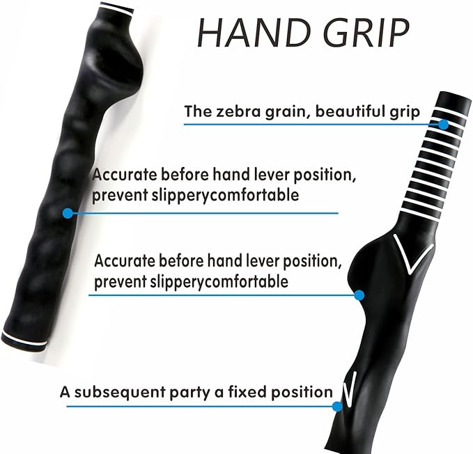 2Pcs Right-Handed Golf Grip Trainer – Golf Grip Training Aid for Beginners, Women & Kids – Essential Grip Trainer Golf Kit to Master Correct Grip Posture and Improve Swing