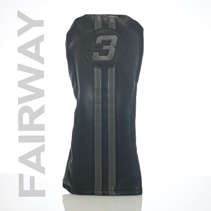 Single Headcover, Easy Slip-On Easy-Off Golf Club Head Cover, Fleece Lined Interior, Water Resistant and Durable Shell, Individual Retail Pack