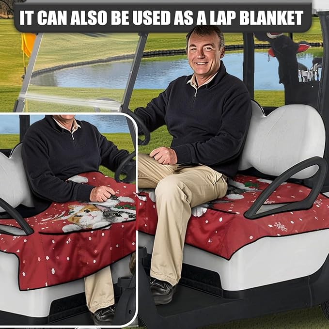 Golf Cart Seat Covers Universal Golf Cart Seat Cover Blanket Cushion Cover Sports Golf Cart Accessories