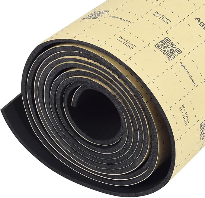 Sound Deadening Mat 197mil(5 mm) 36sqft - Closed Cell Foam Car Sound Deadening Material - Self-Adhesive Hood Insulation Heat Shield Auto Sound Dampening