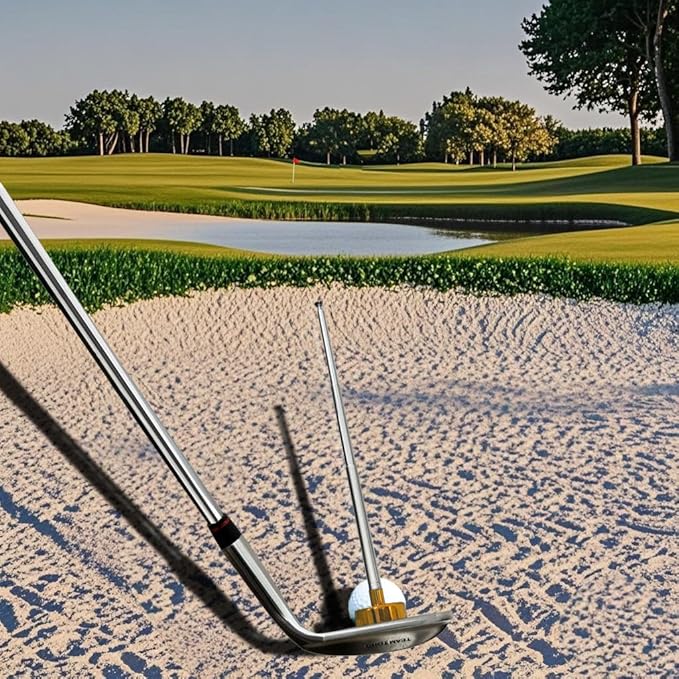 Golf Alignment Rods, 7 Length Adjustments - Golf Alignment Stick Corrector Lie Angle Tool, Golf Swing Training Aids Aiming Stick - Golf Club Face Aim, Visualize and Align Your Golf Shot