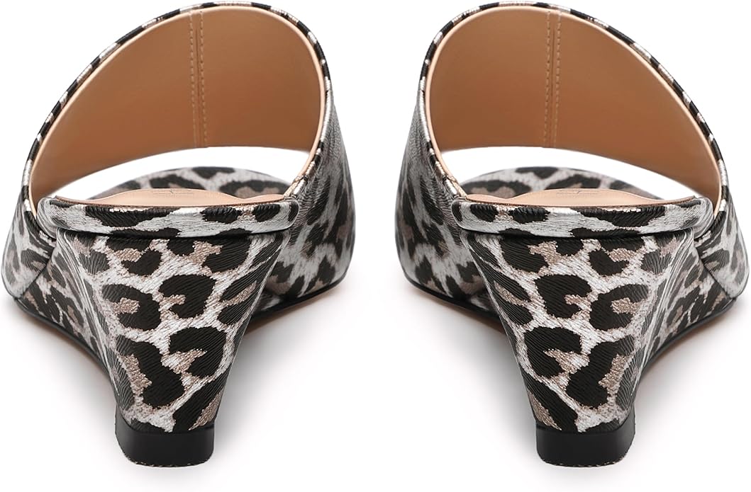 Wedge Sandals for Women Open Toe Wedge Heels Womens Matte High Heel Sandal Round Toe Heeled Wedge Sandals Slip on Casual shoes 2 inch
