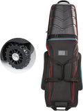 Golf Travel Bags for Airlines with Hard Case Top & Wheels, Hard Shell Top Protect Golf Club, Made of 1680D Heavy Duty Oxford, Internal Strap for Fixing, Lightweight and Easy to Maneuver