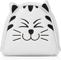 Golf Kitty Head Cover Golf Club White Leather Headcovers 1pc/4pcs Set Fits Driver Fairway Wood Hybrid Utility Putter Iron Wedge Headcover.