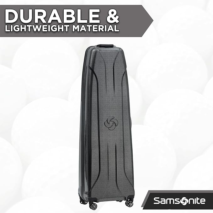 Samsonite Tour Pro Golf Hard Case Golf Travel Bag, Lightweight & Durable ABS Shell, 360 Degree Multi-Directional “Shark Wheels”