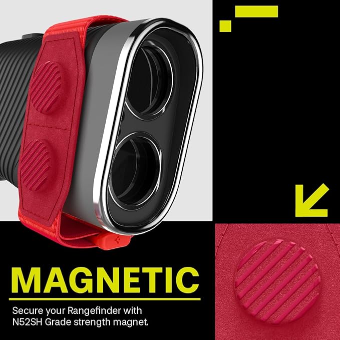 Spigen MAG-iT Magnetic Golf Rangefinder Strap Designed for AirTag/TagMe Tracker and GPS for Golf Cart