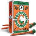 x Carrots by Anwar Carrots Limited Edition Premium Bamboo Wood Golf Tees, 18 Units (Pack of 1), 2 ¾ Golf Tees in Cigarette-Style Packaging, Durable, Biodegradable, Golf Tees Wood