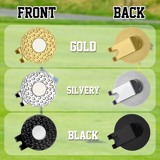 Custom Golf Ball Marker Hat Clip Personalized Magnetic Golf Ball Markers Customized with Photo Logo Text Name Gifts for Men Women Golfers