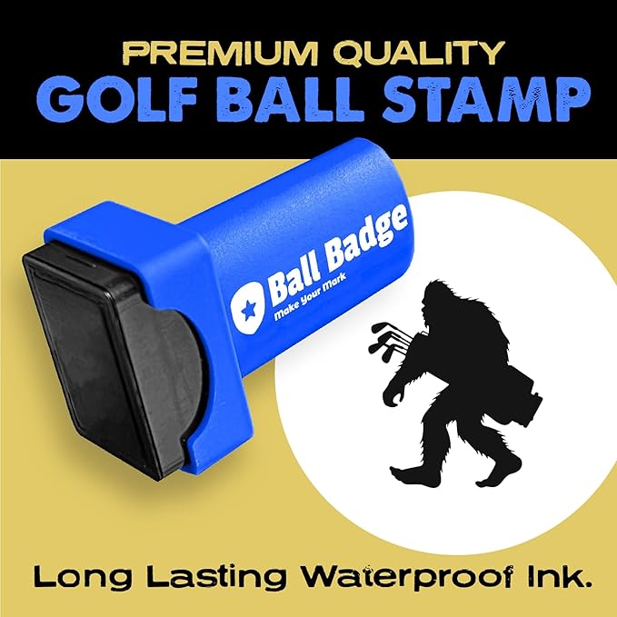 Ball Badge - Golf Ball Stamp (The Icon Series), Golf Ball Marker, Reusable Golf Ball Marking Tool to Identify Golf Balls