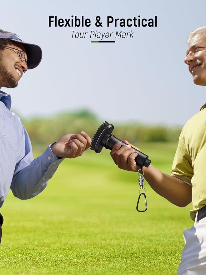 Water Golf Club Cleaner Brush with Towel, Magnetic Golf Club Brush Groove Cleaner, Golf Bag Accessories for Men Gifts