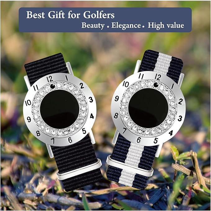 Golf Ball Marker with Golf Stroke Counter Bracelet, Pearl Crystal Ball Marker, Golf Accessories, Golf Gifts, Golf Counters for Women