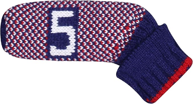 Scott Edward 1/7/10 Pcs Knitted Golf Club Head Covers for Irons Wedge Cuteness and Basically Socks Shape Washable Golf Club Head Protector on Pattern Style Double Sided Customized