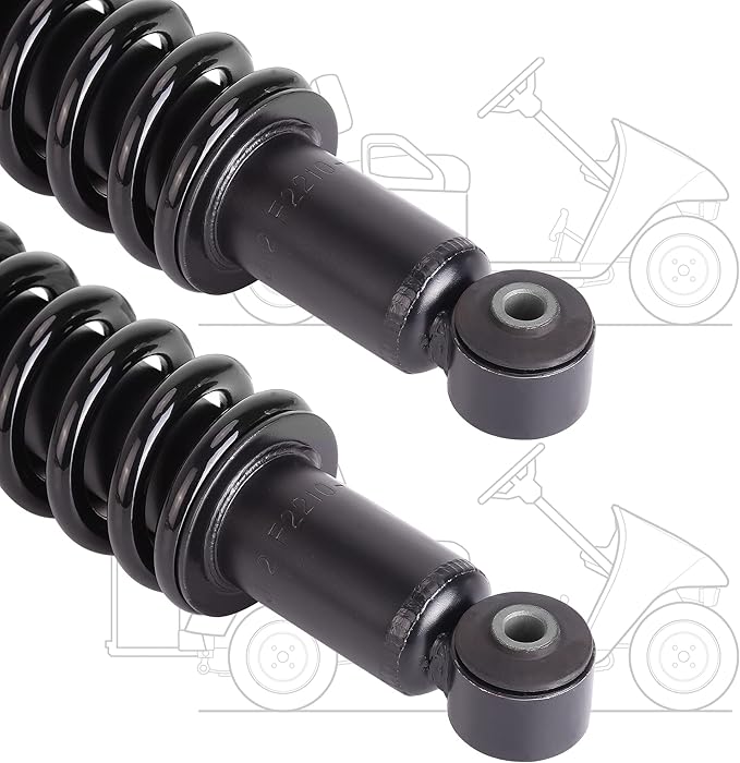 10L0L Golf Cart Rear Shock Absorber Assembly Fits for Yamaha G29 /Drive G&E Replaces OEM# JW2-F2210-10-00, Pack of 2