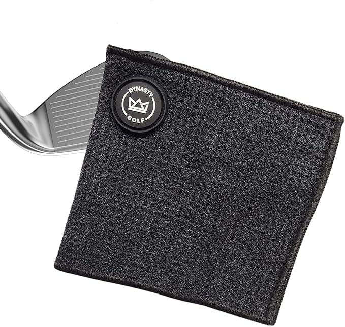 Small Golf Ball Towel - Magnetic Greens Towel & Pocket Golf Towel with Magnet - Golf Ball Cleaner for Around The Green