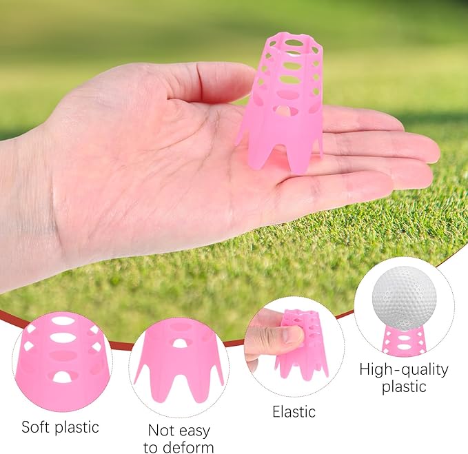 Golf Simulator Tees - Plastic Golf Tees Use for Home & Outdoor & Indoor Driving Range & Winter Turf