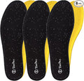 3 Pair -Shoe Inserts for Womens Memory Foam Insoles,Replacement Insoles for Work Boots Running Shoes, Cushion Shock Absorbing for Foot Pain Relief, Comfort Breathable Inner Soles Black 38EU,US7