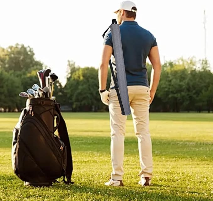 Golf Cooler Bag Insulated Golf Beer Sleeve for 7 Cans Portable Beer Cooler with Handle & Strap for Oktoberfest Beach Picnic Sports Sleeve