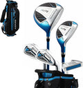 Aspire X-Lite Super Performance Junior Golf Club Set - Right-Handed Kids Golf Set with Driver, Hybrid, 7 Iron, Putter, Stand Bag & Headcovers