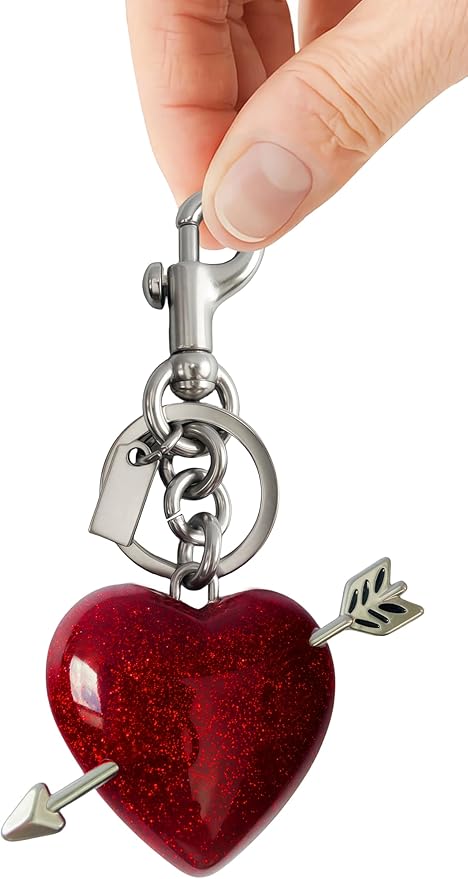 Heart Bag Charm,Cute Bowknot Bag Charm Keyring Heart Keychain Bag Accessories for Women
