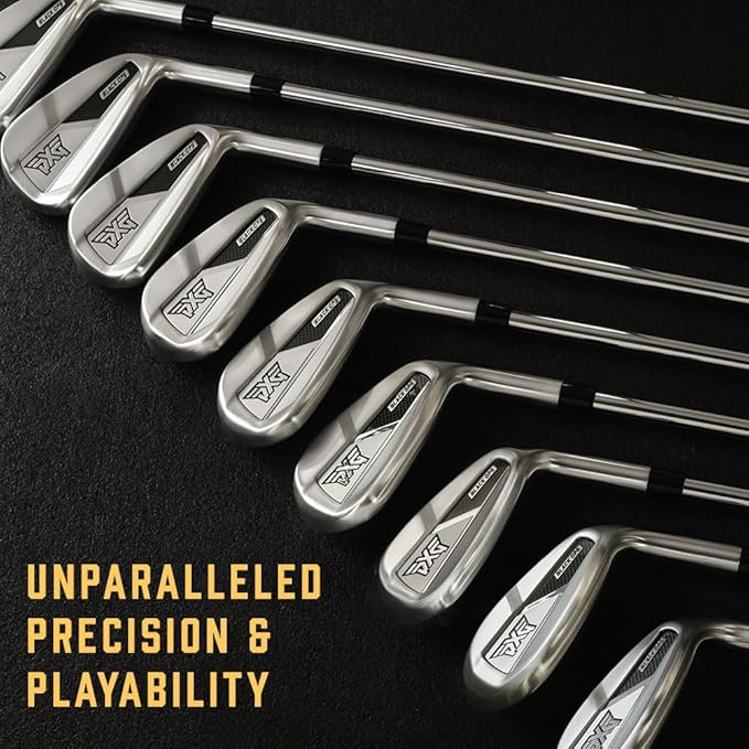 PXG Black Ops Chrome Iron Set - RH - Steel R Flex - 5-PW
