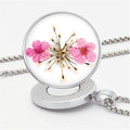 Golf Ball Marker necklace with ball marker, handmade pressed flower golf marker,Gifts Accessories Women Golfers