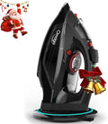 Cordless Iron for Clothes, 1500W Steam Iron with Non-Stick Ceramic Soleplate, Auto Shut Off, Self-Clean, Burst of Steam, Anti-calc, 3 Temperature Settings, 11.84oz Water Tank, Black
