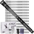 KNLY Golf Grips Set of 13 - High Traction and High Feedback Rubber Golf Club Grips with Anti-Slip and All Weather Performance，13 Grips with 15 Tapes and 13 Grips with All Repair Kits for Choice.