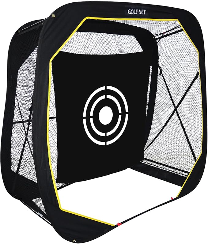 Golf Pop-Up Practice Net: 6x6x3ft Portable for Backyard Training Garage Use Youth Men Women Driving Range Gift