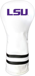 Team Golf NCAA Louisiana Lafayette Ragin' Cajuns White Vintage Fairway Head Cover White Vintage Fairway Golf Club Headcover, Form Fitting Design, Retro Design