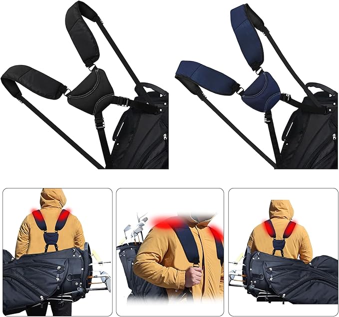 Golf Club Cleaning Kits,3-Layers Zipper Golf Tees Pouch Balls Holder Storage Handbag Pocket