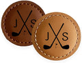 Premium Custom Golf Wedding Gift | Laser Engraved Magnetic Vegan Leather Golf Ball Marker | Golfers Mother's Day | Small USA Business | Golf Marker for Events Tournaments