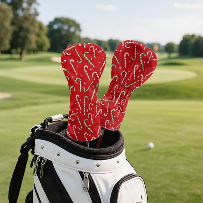 Golf Club Head Covers for Club Protective, Waterproof PU Leather Driver Fairway Wood Hybrid Head Cover
