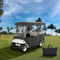 Happybuy Golf Cart Enclosure, 4-Person Golf Cart Cover, 4-Sided Fairway Deluxe, 300D Waterproof Driving Enclosure with Transparent Windows, Fit for EZGO, Club Car, Yamaha Cart