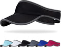 Sports Sun Visor for Men Women, Lightweight Soft Quick-Dry Visor Hat, Packable Tennis Golf Running Visor