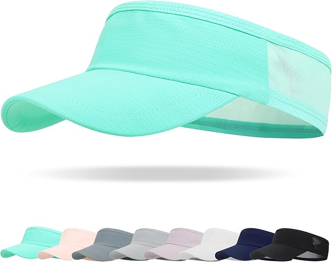 HH HOFNEN Sports Sun Visor Cooling Lightweight Stretchy Packable Running Golf Visor Hat for Men Women
