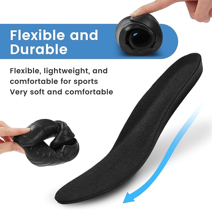 Shoe Insoles, Memory Foam Insoles, Providing Excellent Shock Absorption and Cushioning for Feet Relief, Comfortable Insoles for Men and Women for Everyday Use,(L [US M: 9.5-12.5/W: 10.5-13.5])