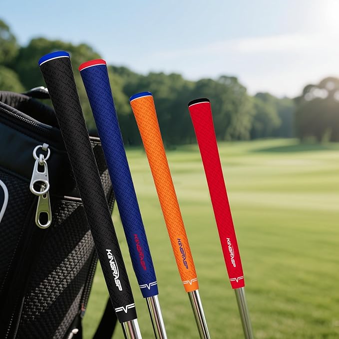 Multi Compound Golf Grips，13 Grips Set,Soft Rubber Golf Clubs Grips, Anti-Slip Ecological Cotton Yarn Thread Technology,Midesize Standard Size,6 Colors Optional