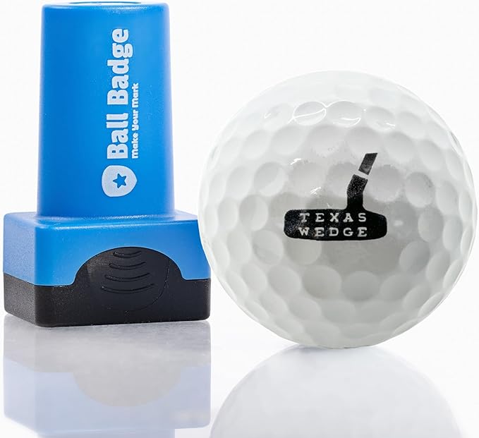 Ball Badge - Golf Ball Stamp (The Golf Series), Golf Ball Marker, Reusable Golf Ball Marking Tool to Identify Golf Balls