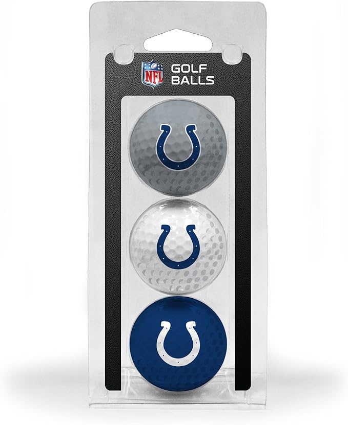 Team Golf NFL Regulation Size Golf Balls, 3 Pack, Full Color Durable Team Imprint