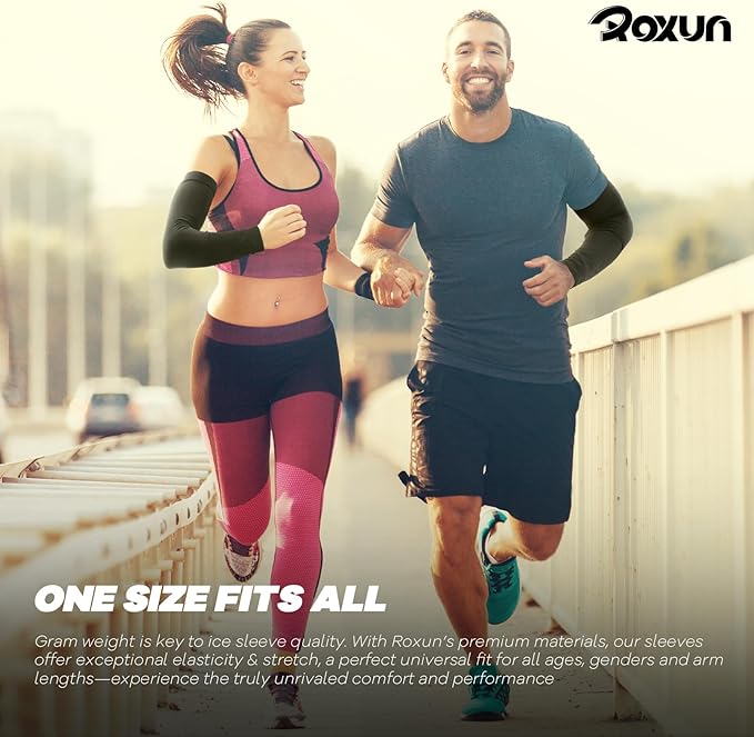 Arm Sleeves, Cooling UV Sun Protection Sports Compression for Men/Women